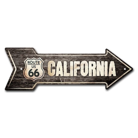 Signmission California 66 3 Arrow Sign Funny Home Decor 24in Wide P-ARROW8-999931